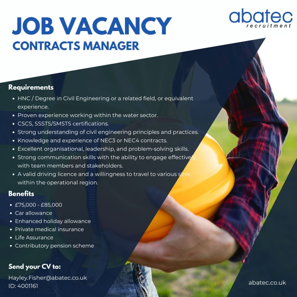 Contracts Manager Job Vacancy